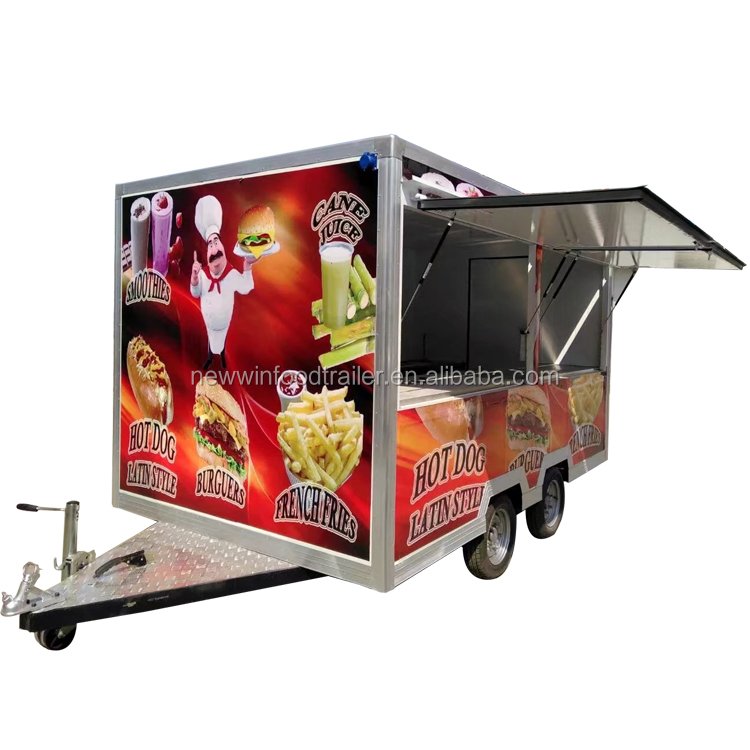 Customized Electric Food Trailer Sale Manufacturers' Concession Mobile Snack Cart Hamburgers Ice Cream Bread Home Application
